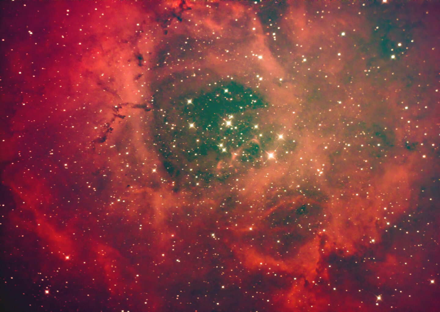Rosette Nebula core by Anthony Holloway