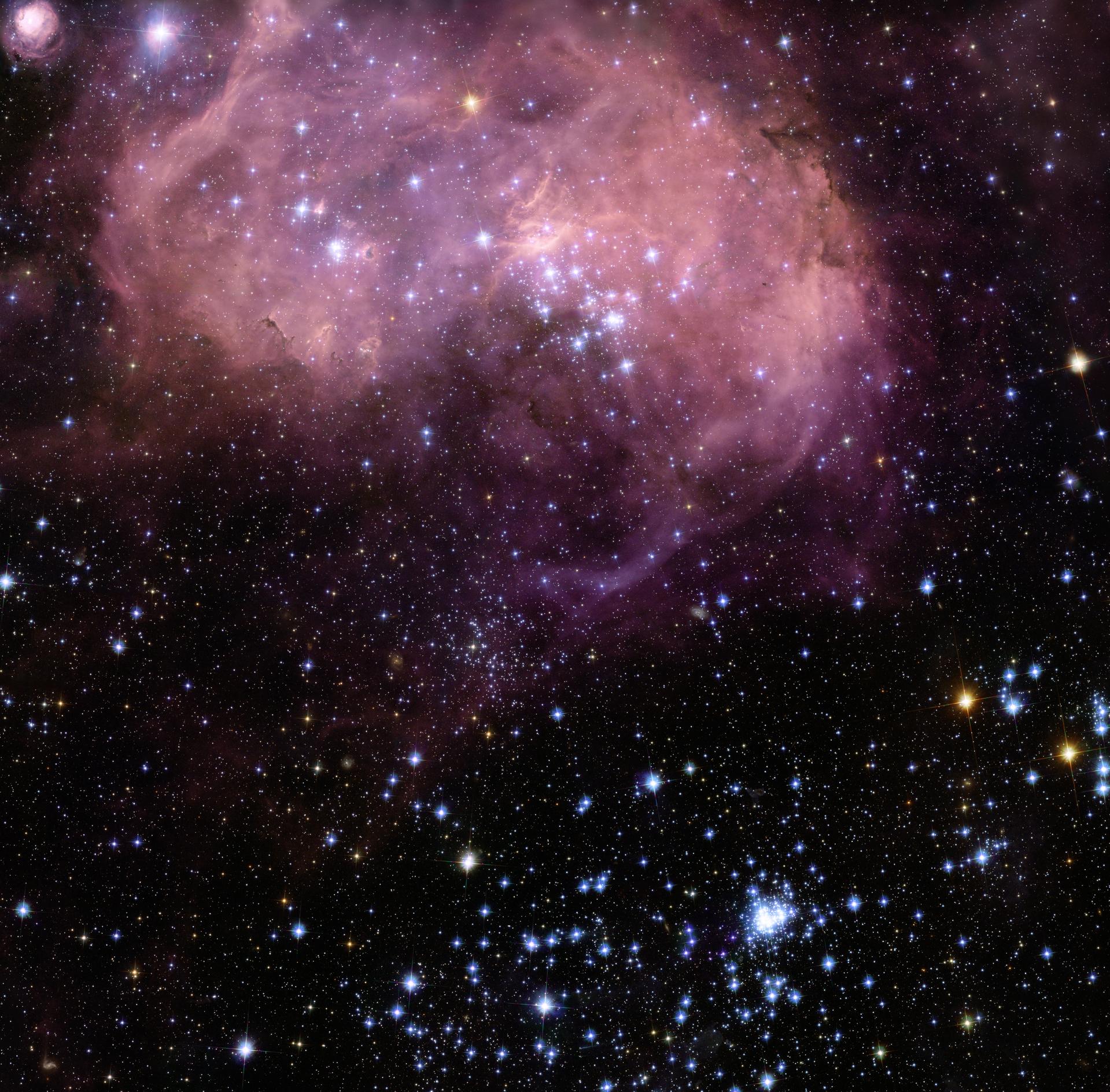 A spectacular new NASA/ESA Hubble Space Telescope image — one of the largest ever released of a star-forming region — highlights N11, part of a complex network of gas clouds and star clusters within our neighbouring galaxy, the Large Magellanic Cloud. This region of energetic star formation is one of the most active in the nearby Universe.
