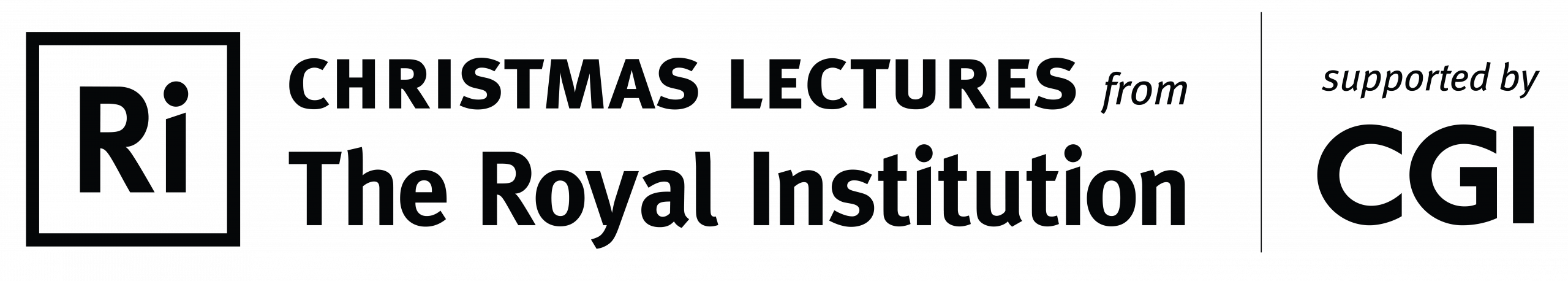 The Royal Institution Christmas Lectures Logo, supported by CGI