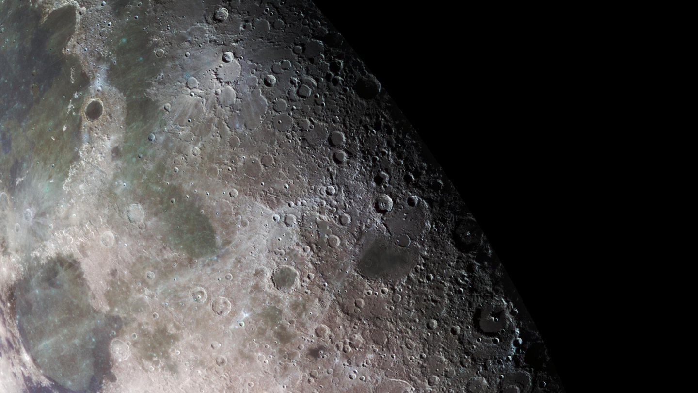 Moon - North Polar Mosaic, Color