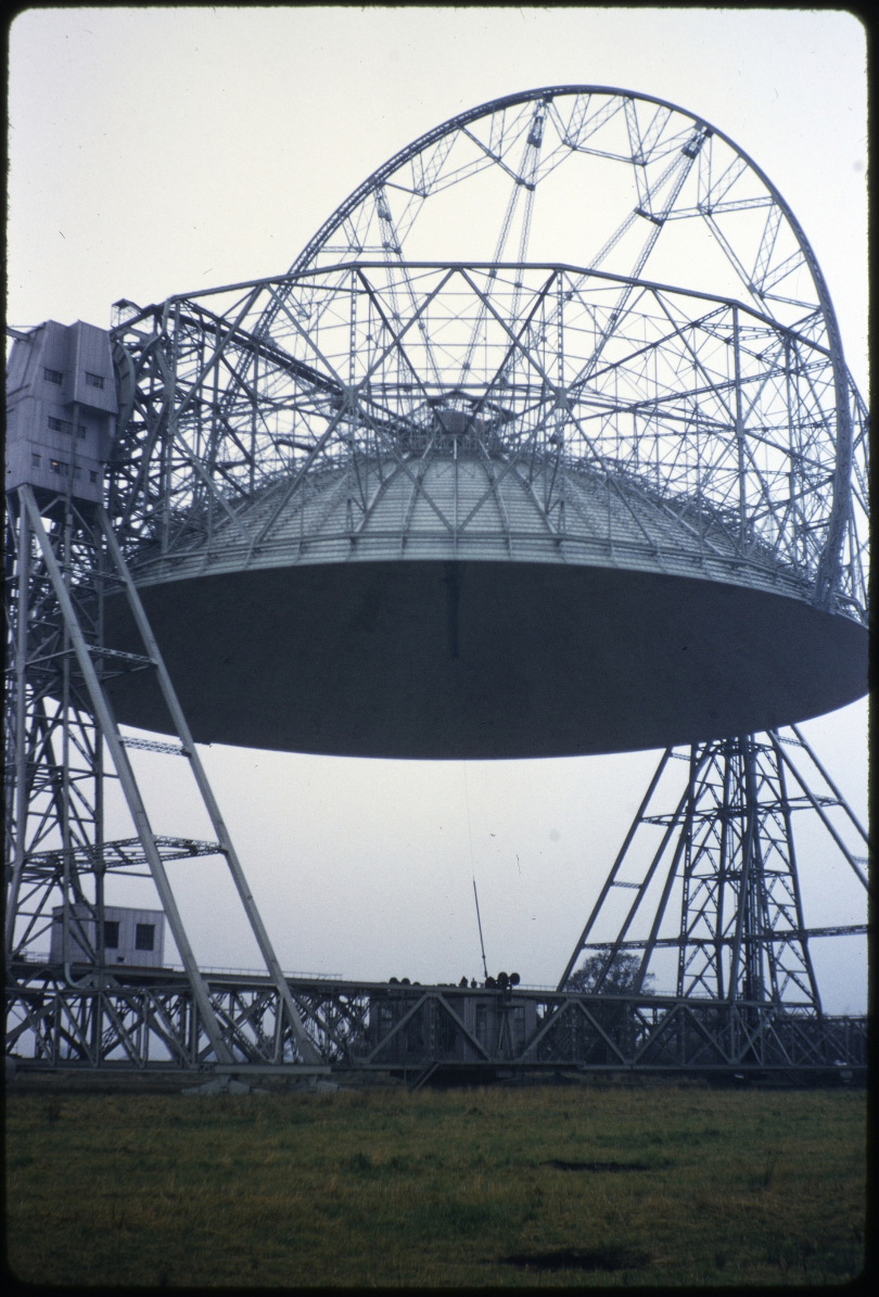 The Lovell Telescope, inverted for maintenance